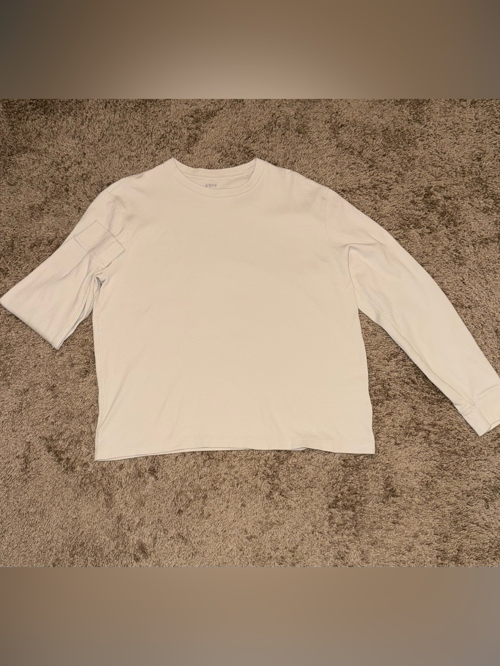 J. Crew Long-Sleeve Crewneck Shirt - Off-White